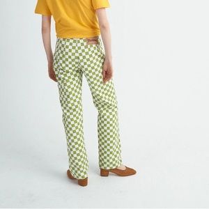 Holiday Green Check Pants